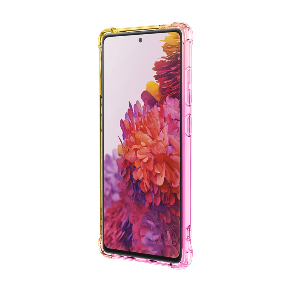 TPU Gradient Anti-Drop Phone Cover Shell for Samsung Galaxy S20 FE/S20 Fan Edition/S20 FE 5G/S20 Fan Edition 5G/S20 Lite - Pink/Gold TPU Gradient Anti-Drop Phone Cover Shell for Samsung Galaxy S20 FE/S20 Fan Edition/S20 FE 5G/S20 Fan Edition 5G/S20 Lite - Pink/Gold